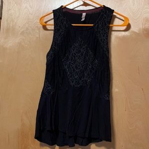 Lace and Mesh Tank